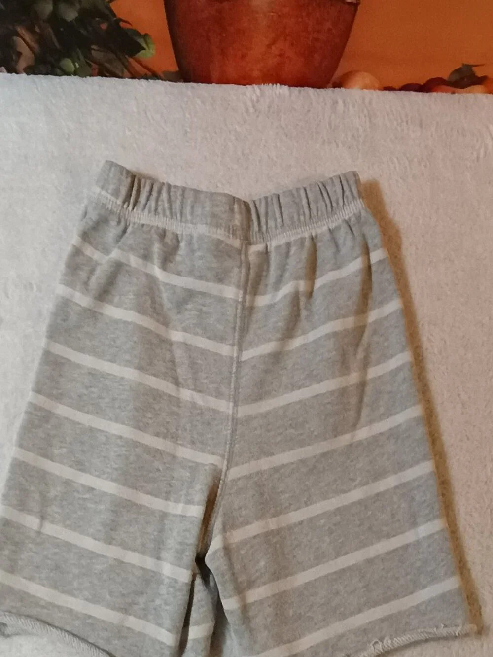 VGUC: The Children's Place Sz 4T Gray &  Blue Striped Shorts Pack Comfort Casual